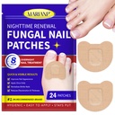 Toenail Fungus Treatment Extra Strength, 24 Pcs Fungal Nail Patches for Toenail Fungus Treatment Overnight, Nail Repair for Damaged Nails, Toenails Care Supplies, Restore Discoloration and Thickness