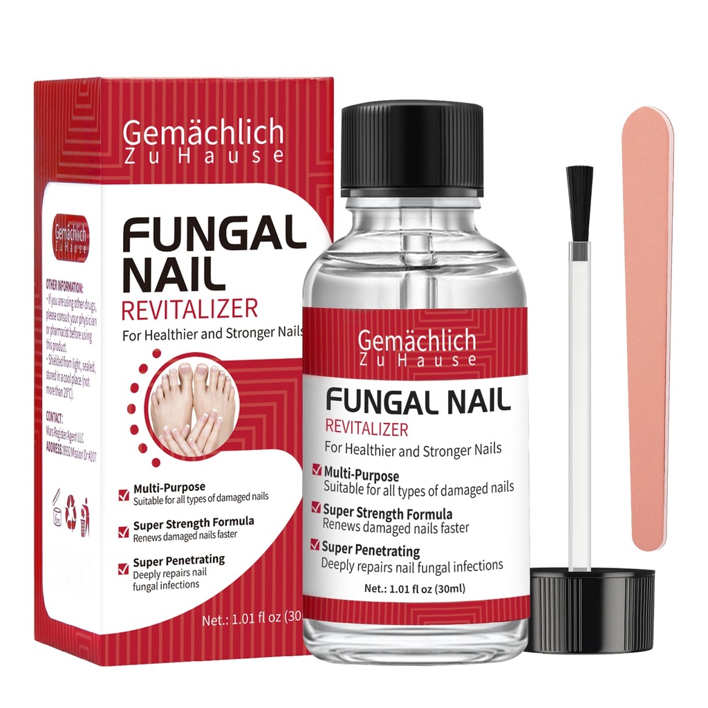 Toenail Fungus Treatment Extra Strength, Nail Fungus Treatment with Undecylenic Acid for Toenail & Fingernails, Antifungal Nail Repair for Athletes Foot, Ingrown, Thick, Broken, Damaged Nail, 30ml