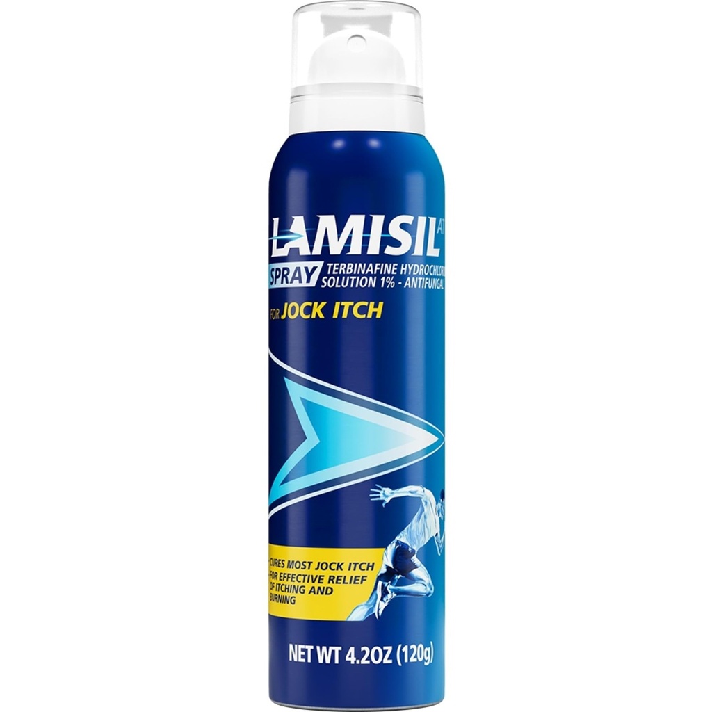 Lamisil Jock Itch Antifungal Spray, 1 Week Jock Itch Treatment, Clinically Proven Fast and Effective Symptom Relief of Itching, Burning, Redness, 4.2 oz (120 g)