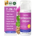 Estrogen Cream for Women Menopause Support – Phytoestrogen Moisturizer with Pueraria Mirifica, Soy Isoflavones & Shea Butter – Hydrating & Firming Skin Care, Dry Skin Relief 3.5 oz