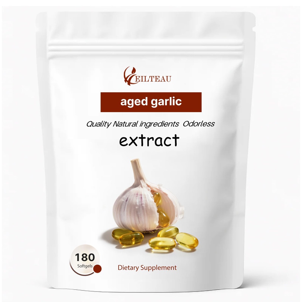 Aged Garlic Extract - Odorless - 180 Softgels | Non-GMO, Gluten-Free | Supports Immune Health (1)