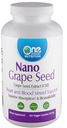 One Planet Nutrition Nano Grape Seed Extract 250 mg Capsules (120 Count), Nano for High Absorption, Supports Overall Health, Non-GMO, Vegan, Gluten-Free