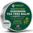 KESMEDIK Tea Tree Oil Balm for Skin, Soothes Itching, Rashes & Dry Skin, Antifungal Defense for Athlete’s Foot, Jock Itch, Chafing, Bug Bites & Eczema, Natural, Effective & Safe for All Ages