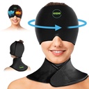 Ημικρανία Relief Cap & Neck συσκευασία πάγου Wrap Set - Καταπραϋντική κεφαλαλγία Relief Cap και ωμοπλάτη κρύο πακέτο - Ζεστό και κρύο compress προϊόντα για το κεφάλι και τη μήτρα - άγχος, Hangover & Puffy μάτια