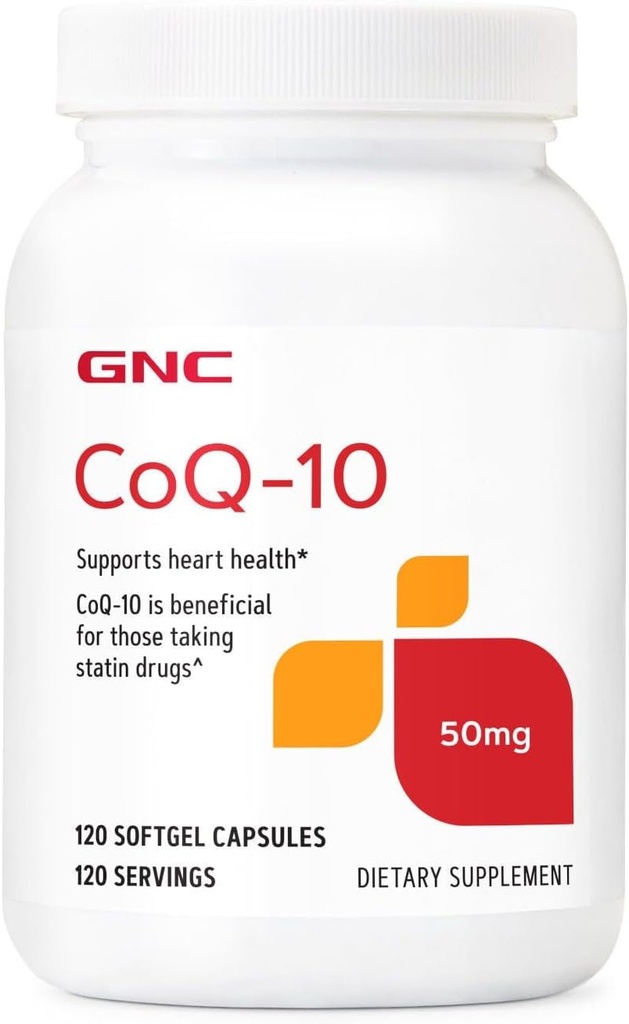GNC CoQ-10 50mg, Υποστηρίζει την υγεία της καρδιάς, 120 μέτρα
