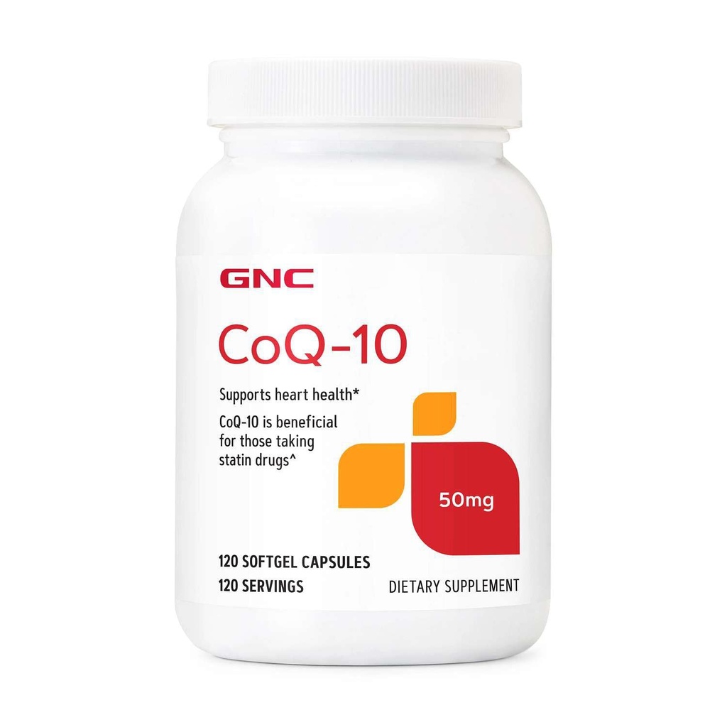GNC CoQ-10 50mg, Υποστηρίζει την υγεία της καρδιάς, 120 μέτρα