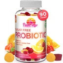 Probiotic Gummies Sugar Free- 3 Δισεκατομμύρια CFU Μειώστε το αέριο, Bloating - Προβιοτικά για γυναίκες, παιδιά και άνδρες Προβιοτικά- Bacillus Coagulans- Φυσικό, Vegan, χορτοφάγοι, Kosher, Halal –90 Gummy Probiotics