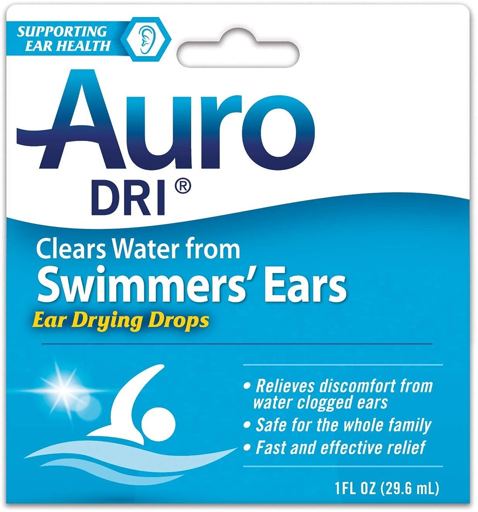 Auro-Dri Ear Water-Drying Aid, Helps Swimmers’ Ear, 1 Fl Oz (Pack of 6)
