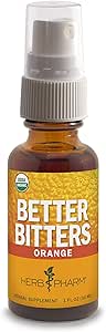 Herb Pharm Better Bitters Certified Organic Digestive Bitters, Orange, 1 Ounce
