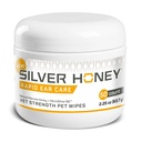 Silver Honey Rapid Ear Care Vet Strength Pet Wipes, 50ct, Manuka Honey & MicroSilver BG