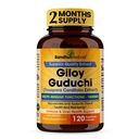 SANDHUHERBALS Organic Giloy (Guduchi) Powder Herbal 120 Vegetarian Capsules for Men & Women | Natural Herbal Supplement for Immune Support, Energy, and Digestion | Manufactured in USA