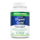 Enzyme Science Digest Gold, 90 Capsules - Maximum Strength Vegan Enzyme Supplement for Better Digestion with Amylase, Lipase and Protease