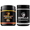 Gorilla Mind Pre Workout (BlackBerry Lemonade) + Creatine (100 Serv.) - Comprehensive Stack for Improved Strength, Power Output, and Muscle Size
