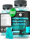 PMS Gummies Ορμονική Ισορροπία Συμπληρώματα για τις γυναίκες - Προβιοτικές PMS Βιταμίνες Εμμηνορροϊκό Cramp Relief, Hot Flashes Εμμηνόπαυση Υποστήριξη - PMS Relief with Dong Quai, Chasteberry, Black Cohosh & Ashwagandha