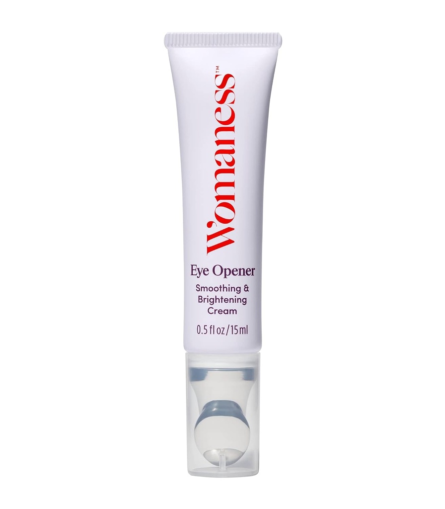 Womaness Eye Opener - Anti Aging, Hydrating, & Moisturizing Under Eye Cream for Dark Circles and Puffiness - Με Υαλουρονικό οξύ, Bakouchiol Retinol Alternative, & Firming Red Algae Extract – 15ml