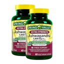 Extra Strength Ashwagandha 1300 mg – 60 Vegetarian Capsules, Ashawanda Capsulas, Ashwagandha Supplements for Women and Men, Gluten Free, Non-GMO (Pack of 2)