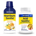 Enzymedica Heartburn Soothe & Acid Soothe Supplement - Helps Occasional Heartburn, Natural Reflux & Stomach Lining Support, Acid Support Alternative for Digestive Health - Pack of 2