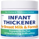 Lunza Thickener, for Reflux & Swallowing Difficulties, No Clumps, Smooth Gel, Adjustable Thickness, Easy Mix, Hypoallergenic, 5.3 oz