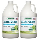Organic Aloe Vera Drinkable Gel for Heartburn & Acid Reflux Relief - 99.7% Pure - Cold-Processed - Improves Digestive Health - Soothing and Natural - Vegan & Gluten-Free - 64 fl oz (Pack of 2)