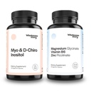 Myo-Inositol & D-Chiro Inositol & Zinc Picolinate, Magnesium Glycinate with Vitamin B6 | Support Reproductive & Fertility Health | Hormonal Balance & Ovarian Health Support | 30 Servings