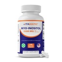 Vitamatic Myo-Inositol 2000 mg Per Serving – 240 Vegetable Capsules – 60 Servings – Non-GMO, Gluten Free – Made in USA