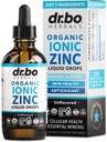 Zinc Supplements Liquid Drops Organic - Pure Organic Ionic Liquid Zinc Supplement Drops for Kids, Adults, Women & Men - Vegan, Skin Immune Support Supplements for Toddler Kids, Adults, Women, Men 4 Oz