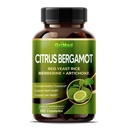 Citrus Bergamot 50:1 Extract 20.400mg με Red Yeast Rice, Σκόρδο, Artichoke για υγιή χοληστερόλη, Heart Health - Made in The USA (150 Count (Pack of 1))
