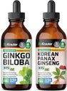 BIO KRAUTER Ginkgo Biloba Βάμμα 4 Fl. Oz. & Ginseng Βάμμα 4 Fl. Oz.