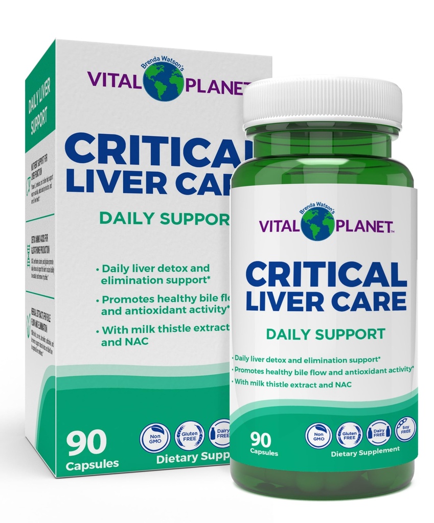 Vital Planet – Critical Liver Care Liver Cleanse Detox & Repair Daily Support with Milk Thistle, NAC Supplement N-Acetyl Cysteine, Dandelion, Turmeric, Berberine, Alpha Lipoic Acid, TMG, 90 Capsules