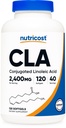 Nutricost CLA (Conjugated Linoleic Acid) 2,400mg, 120 Softgels - Gluten Free, Non-GMO, 800mg Per Softgel