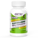 DEVA Vegan Glucosamine MSM & Chondroitin + Turmeric, ΚΟΑ, Boswellia, Hyaluronic Acid & More, Βελτιωμένη Μη Ζωντανή Φόρμουλα, 90 Δισκία