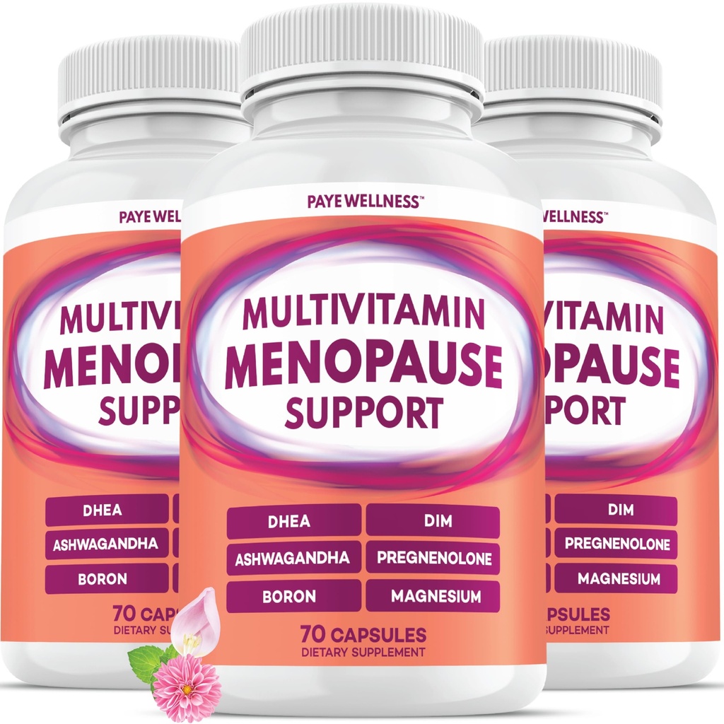 Menopause Support – DIM Supplement for Hot Flash & Night Sweats - DHEA, Ashwagandha, Pregnenolone, Magnesium, Zinc, Vitamin D Hormone Balance, Perimenopause for Women - 3 Months
