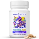 Mama's Select Μεταγεννητικές Βιταμίνες – Ενισχύει την αποκατάσταση μαλλιών, την παροχή γάλακτος, & την ευεξία – αλλεργιογόνο, Vegan, MTHFR Φιλικές, μεθυλιωμένες Φολικό & Β Βιταμίνες, Easy-to-Swallow, No Biotin - 30 Κάψουλες