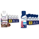 Ensure Max Protein Nutrition Shake 30g Protein 12 Pack + Ensure Clear Nutrition Drink 0g Fat Blueberry Pomegranate 10 Fl Oz 12 Pack