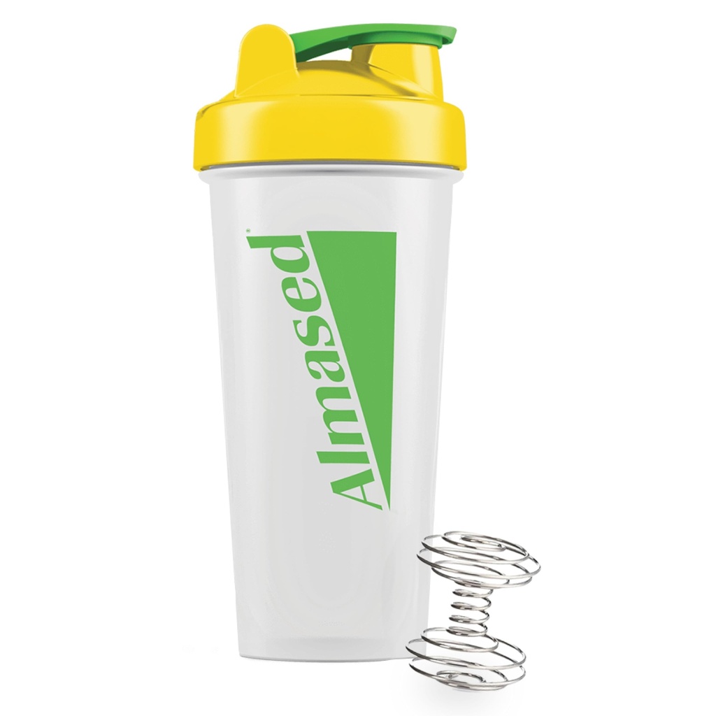 Almased Protein Shaker Bottle | For Protein Mixes | Smoothie Bottle | Perfect Shaker Cups for Protein Shakes and Preworkout, 24 Oz capacity (700 ML)