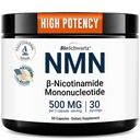 BioSchwartz NMN Supplement - 500mg Nicotinamide Mononucleotide - 30 Servings, 60 Capsules - Made in The USA with Premium Globally Sourced Ingredients, Third-Party Tested, Gluten-Free NMN Supplement