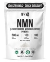 Pure NMN Powder Nicotinamide Mononucleotide Quick Dissolved NMN Supplement Powder 100% Unflavored NMN Supplement Supports NAD+ Levels Vegan Friendly Non-GMO, 50g