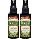 Barlean 2 Pack Olive Leaf Complex Lroat Spray με μέντα, λεμόνι, και φασκόμηλο για Ichy Lroat Relief, ανοσοποιητικό συμπλήρωμα υποστήριξης, υγρό εκχύλισμα ανάμειξης, 1,5 oz
