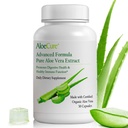 AloeCure Aloe Vera Capsules, Made with Organic Aloe Vera to Gently Support Gut Health & Digestive Comfort, Stomach Acid Buffer, Natural Immune Supplement, Aloin Free, 30ct x 300mg Capsules