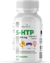 5-HTP 200 MG Plus Ασβέστιο και Μαγνήσιο για λειτουργίες διάθεσης, ύπνου και εγκεφάλου – 1 κάψουλα ανά υπηρεσία, 60 κάψουλες