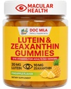 Lutein & Zeaxanthin Gummies – Eye Vitamins for Adults 50+ & Seniors – Eye Health Supplements for Over 50 Adults – Luteina y Zeaxantina para Los Ojos – 30 Chewable Gummy