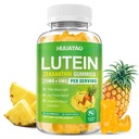 Lutein Gummies 25mg, Lutein and Zeaxanthin Supplements Eye Vitamins Gummies for Support Blue Light Protection, Vision & Overall Eye Health, Sugar Free, Pineapple Flavor, 60 Count