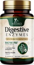 Digestive Enzymes - Super Digestive Multi Enzyme Complex for Bloating & Gut Health Support with Bromelain, Papain, Probiotics & Prebiotics - Digestion Health Support for Women & Men - 60 Capsules