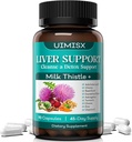 Συμπλήρωμα γαϊδουράγκαθου γάλακτος - Liver Detox Cleanse Formula Herbal Liver Support with Milk Thistle, Dandelion Root, Artichoke, Turmeric, Astragalus for Liver Health, 90 Κάψουλες