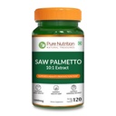 Pure Nutrition Saw Palmetto 10:1 Extract, 1000mg per Serving of 2 Caps | 120 Veg Caps | Prostate Support | Prostate Supplement for Men
