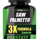 3X Formula Natural Prostate Health Supplements for Men - Saw Palmetto Reduce Nighttime Bathroom Trips + Hair Growth/Hair Loss Prevention, 2-Mons (60 Count (Pack of 1))