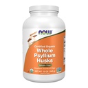 NOW Συμπληρώματα τροφίμων, ολόκληρο το Psyllium Husks, πιστοποιημένο οργανικό, μη ΓΤΟ έργο Επαληθευμένο, διαλυτές ίνες, 12-Ounce