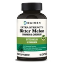 DAIKEN Πικάντικη Μελόνη, Κανέλα & Χρώμιο, 90.000 mg Ισοδύναμο ανά υπηρεσία επιπλέον δύναμη, 100% κάψουλες χορτοφαγικής πικάντικης πεπονιάς με κανέλα Χρώμιο & ψευδάργυρο, 60 κάψουλες