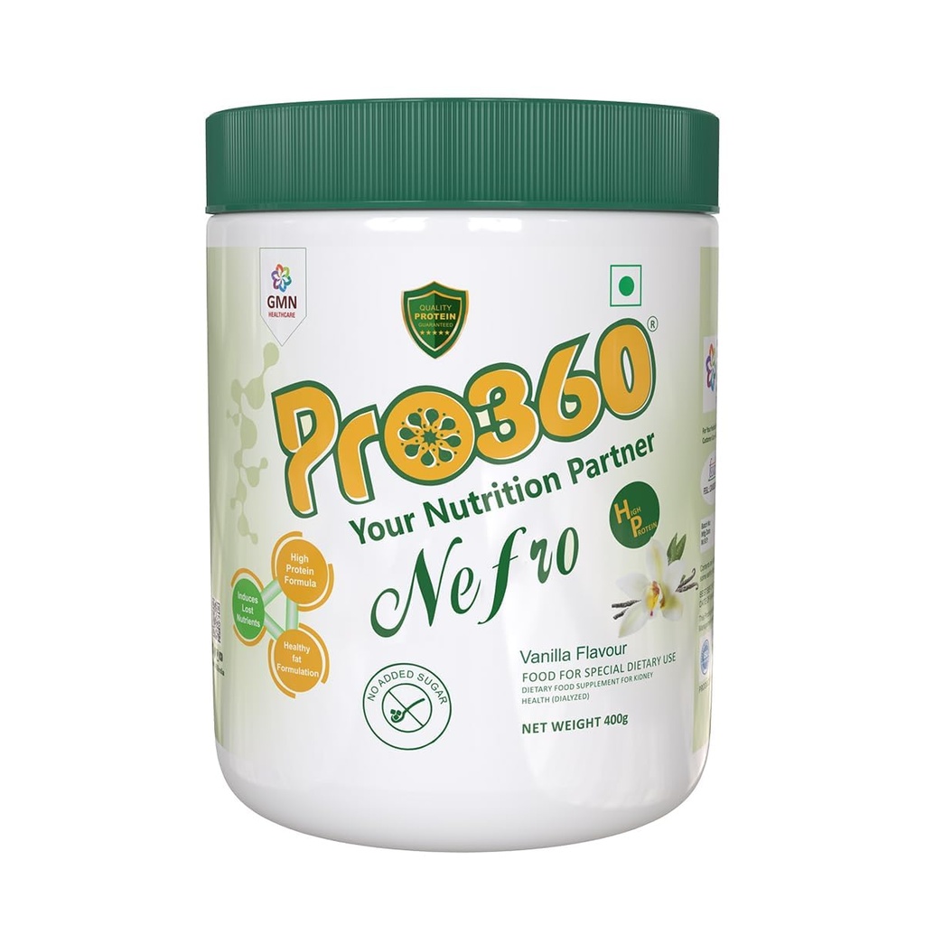 Nefro HP 400g (FKA Nephro) - Nutritional Supplement Powder - High Protein Formula Enriched with L-Taurine, L-Carnitine - No Added Sugar, Vanilla Flavour