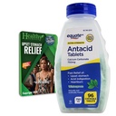 Equate Extra Strength Antacid Tablets - Calcium Carbonate 750mg - 92 Chewable Tablets Wintergreen and Vital Volumes Tips Card Bundle